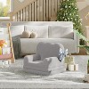 Kids Couch, 2-in-1 Convertible Teddy Fleece Fabric Toddler Sofa Chair, Soft Fold Out Couch Lounge for Kids for Birthday Gift - 4 of 4