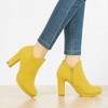 Perphy Women's Platform Round Toe Chunky High Heels Ankle Boots - 2 of 4