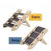 Wood Dog Stairs Sofa Bed Ladder Anti Slip High Bed Climbing Comfortable Dog Stairs For Small Dogs Carpeted 3 Tiers For Couch - 4 of 4