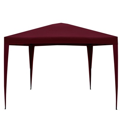 Northlight 10' x 10' Burgundy Pop-Up Outdoor Canopy Gazebo