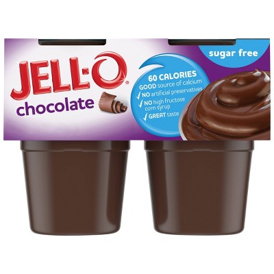 JELL-O Sugar-Free Chocolate Pudding - 14.5oz/4ct