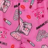 Mean Girls Pajamas Women's So Fetch Burn Book Movie Designs PJ Micro Shorts Pink - 3 of 4