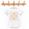The Juniper Shop SmileyWorld Checkered Floral Smile Flutter Sleeve Tee - 2 of 4
