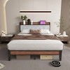 JIONJOY Noise-Free Bed Frame with Built-in Charging Ports, 11" Underbed Storage, No Box Spring Needed - 2 of 4