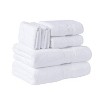 Cozy Home 100% Cotton 6 Piece Towel Set White - 2 of 4
