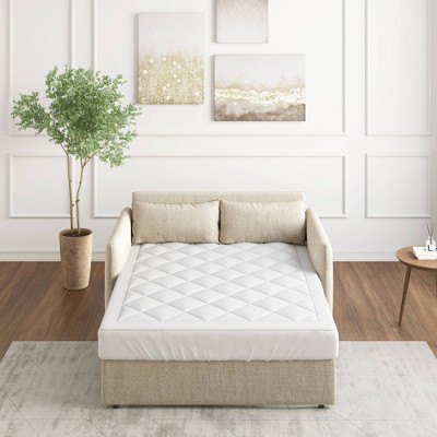 Full Size White Waterproof Quilted Sofa Bed Mattress Pad