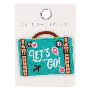 Horizon Group Personalization Adhesive Patch Icon Let's Go Suitcase - 1 of 4