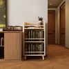 MAYEERTY Pine Solid Wood Bookshelf Heavy Duty Storage Rack for Living Room - 4 of 4