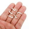 Unique Bargains Metal Bulk Elegant DIY Crafts Jewelry Making Initial Pendant 50 Pcs - 4 of 4
