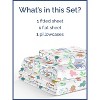 Kids 4 Piece Bed Sheet Set - Cute & Cozy Wrinkle-Resistant with Vibrant Designs - CGK Linens. - 2 of 4