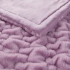 YOOCOZZ 50x60" Ruched Fur Throw Blanket - 4 of 4