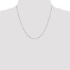 Black Bow Jewelry 1.25mm Sterling Silver Solid Diamond Cut Cable Chain Necklace - 2 of 4