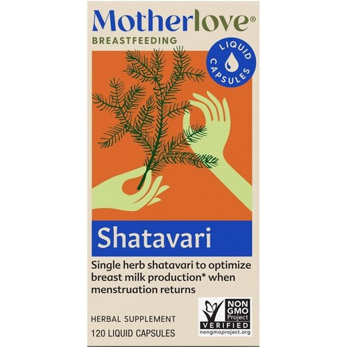 Motherlove Shatavari Vegan Dietary Supplement Capsules 120ct