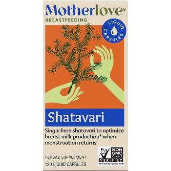 Motherlove Shatavari Vegan Dietary Supplement Capsules - 120ct