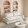 SKRAN 73.2" Queen Pull Out Sofa Bed, 3 in 1 Convertible Sleeper Couch, Velvet Loveseat with Cushions and  2 Pillows for Living Room - 2 of 4