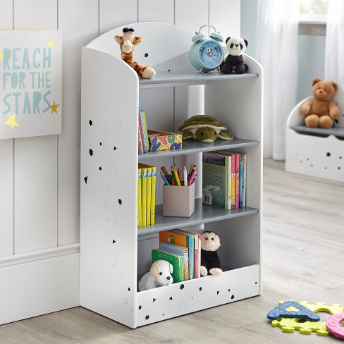 White bookshelf best sale for kids