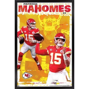 Trends International NFL Kansas City Chiefs - Patrick Mahomes II 20 Framed Wall Poster Prints - 1 of 4