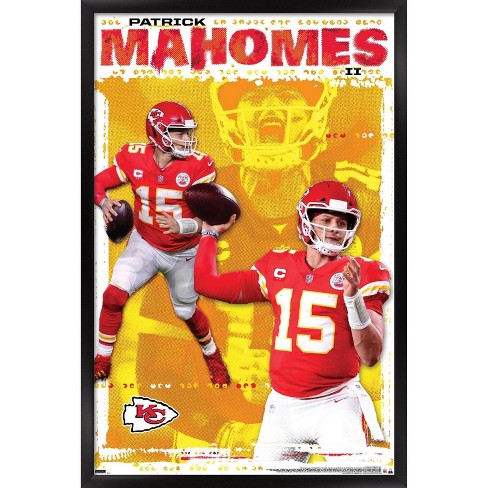 Trends International NFL Kansas City Chiefs - Drip Helmet 20 Wall Poster,  14.725 x 22.375, Black Framed Version