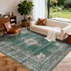 Area Rugs for Living Room Floral Vintage Soft Non Slip Machine Washable Distressed Vintage Rug for Bedroom Dining Room - 4 of 4
