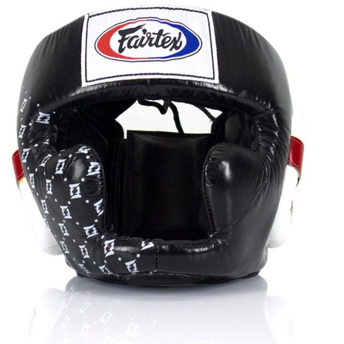 Fairtex HG10 Headgear Head Guard Super Sparring - Black & White - image 1 of 4