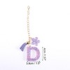 Unique Bargains Star Sequin Letter D Flower Tassel Water Cup Pendant Purple 1 Pc - 2 of 4