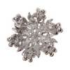Unique Bargains Christmas Brooches YNCP4123 Alloy Dripping Wax White 1.65"x1.65" 1 Pc - 4 of 4