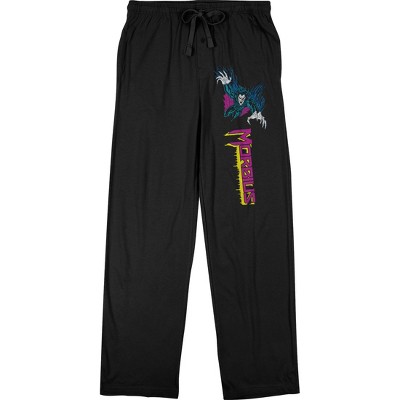 Morbius Comics Presents Moribus Comic And Logo Men's Black Sleep Pajama ...