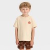 Toddler Boys' Short Sleeve Pumpkin Spice French Terry T-Shirt and Shorts Set - Cat & Jack™ Khaki - 3 of 4