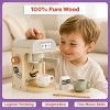 Hey Play 11PC Wooden Kids Coffee Playset - 3 of 4