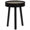 vidaXL Coffee Table Round End Table Living Room Sofa Table with Concrete Top - 15.7" x 21.7" - 3 of 4