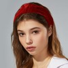 Unique Bargains Women's Velvet Wide Knotted headband for headband Hair Hoop Hair Accessories 1 Pc - 2 of 4