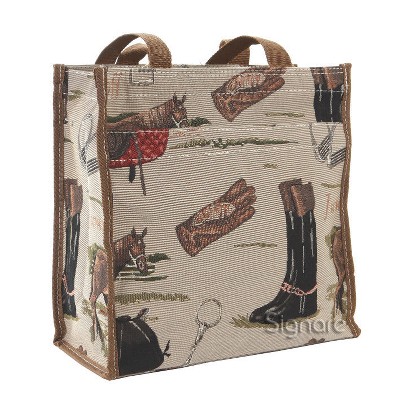 Signare USA Horse Brown Shopper Bag
