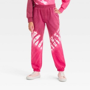 Girls' Fleece Jogger Pants - art class™ - 1 of 3