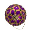 Kurt Adler 80MM Glass Purple Jewel 6-Piece Ball Ornament Set - 3 of 4