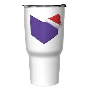 Marvel Hawkeye Ho Ho Ho Logo Stainless Steel Tumbler w/Lid - 1 of 3