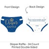 Big Dot of Happiness Royal Prince Charming - Diaper Shaped Raffle Ticket Inserts - Baby Shower Activities - Diaper Raffle Game - Set of 24 - 2 of 4