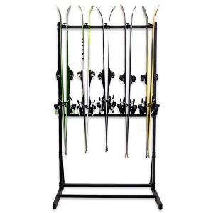 Teal Triangle Freestanding G-Ski | Holds 5 Pairs of Skis - 1 of 4