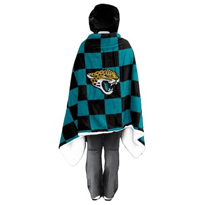 NFL Jacksonville Jaguars Youth Bloncho Faux Shearling Wearable Blanket