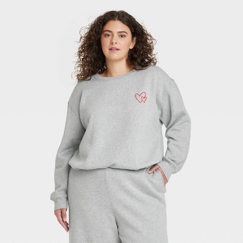 Women's Bubble Hem Sweatshirt - Universal Thread™, 1 of 12