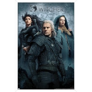 Trends International Netflix The Witcher - Key Art Framed Wall Poster Prints - 1 of 4