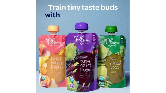 Plum Organics Baby Food Stage 2 - Variety Pack - 4oz, 2 of 13, play video