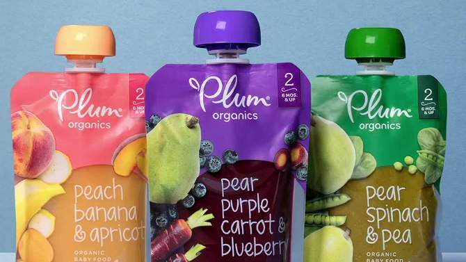 Plum Organics Stage 2 Fruit &#38; Veggie Baby Meals - 8ct/32oz, 2 of 13, play video
