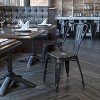 Flash Furniture Commercial Grade Distressed Metal Indoor-Outdoor Stackable Chair - 2 of 4