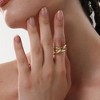 SOHI Women's California Gold The Loop Finger Ring - 3 of 4