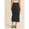 Women's Washed Denim Midi Skirt - MIOU MUSE - 2 of 2
