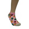 Colorful Strawberry Patterned Ankle Socks  (Women's Sizes Adult Medium) - 3 of 3