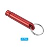 Unique Bargains Aluminum Alloy Camping Hunting Outdoor Survival Signal Whistles with Keychains 5 Pcs - 3 of 4