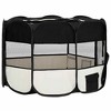 VidaXL Foldable Dog Playpen with Carrying Bag Black 43.3 in.x43.3 in.x22.8 in. - 4 of 4