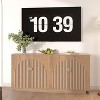 Acekool 63" Modern Farmhouse Sideboard Buffet Cabinet with Arch Doors, Storage Console for Dining Room - 4 of 4