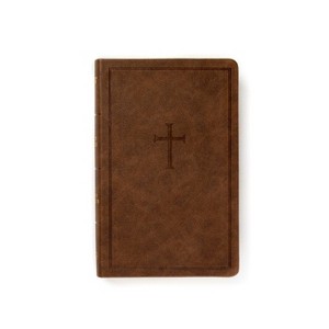 KJV Personal Size Bible, Brown Leathertouch - by  Holman Bible Publishers (Leather Bound) - 1 of 1
